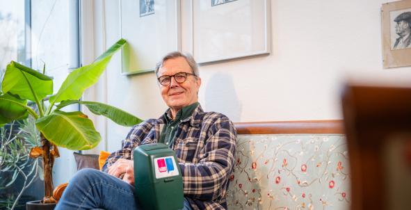 Albert collecteert voor Longfonds