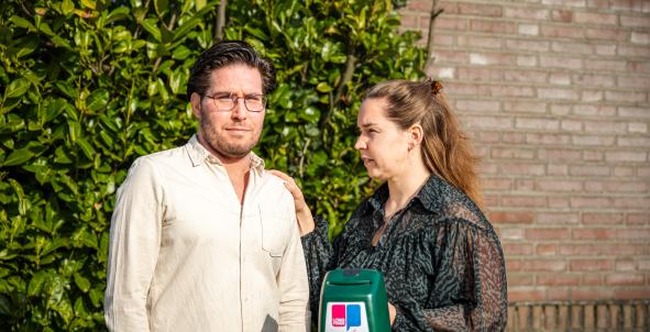 Nick en Ans collecteren voor Longfonds