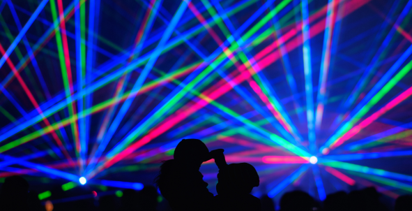 Plaatje lasershow bij artikel vuurwerk