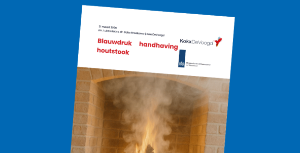 Cover van de 'Blauwdruk handhaving houtstook'