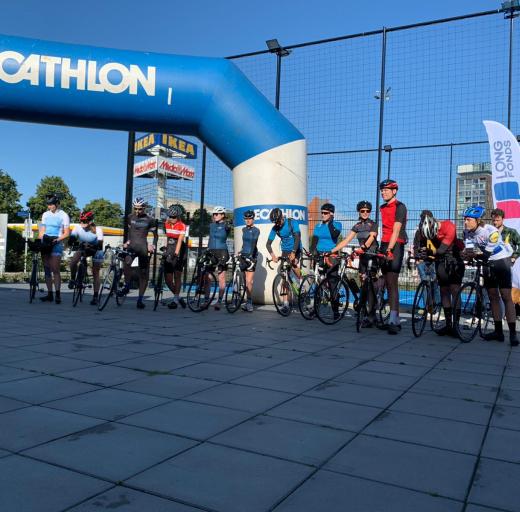 Longride kom in actie fietsers