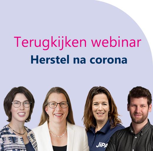 Webinar herstel na corona, vier experts