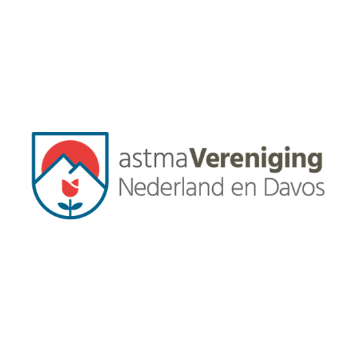 Logo van astmaVereniging Nederland en Davos