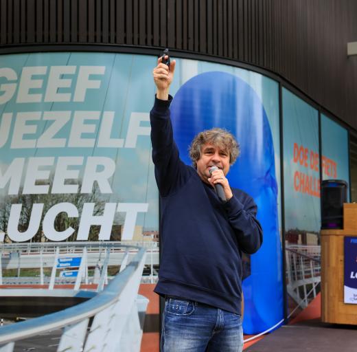 Frank Lammers startschot fietschallenge