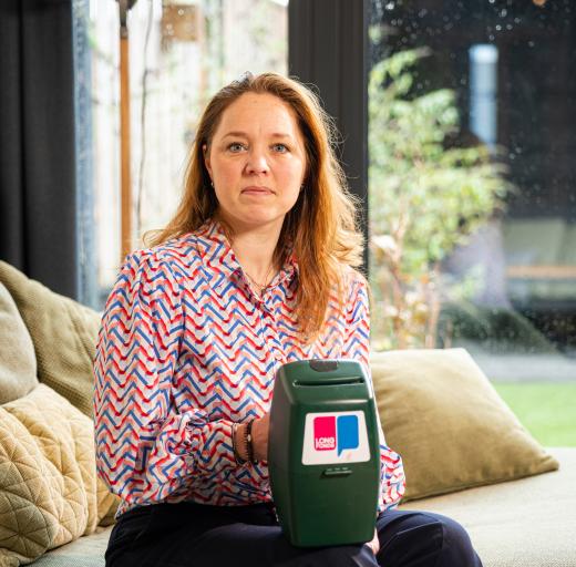 Lenneke collecteert voor Longfonds in Roosendaal