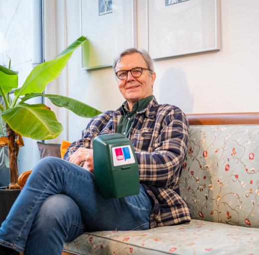 Albert collecteert voor Longfonds