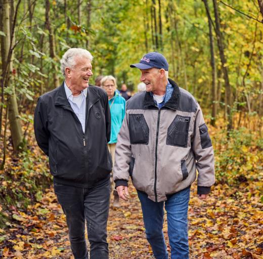 Bert en wandelgroep Drachten