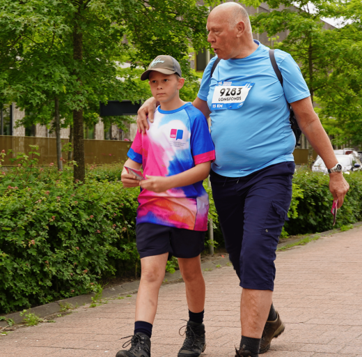 Thijmen loopt voor Longfonds tijdens Marathon Amersfoort
