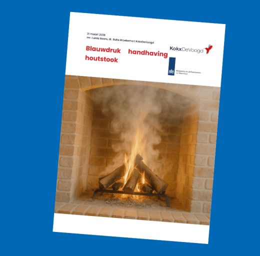 Cover van de 'Blauwdruk handhaving houtstook'