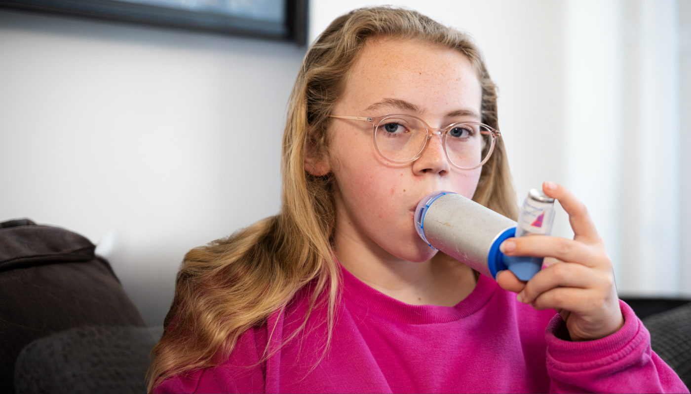 Roe (11 jaar) heeft ernstig astma