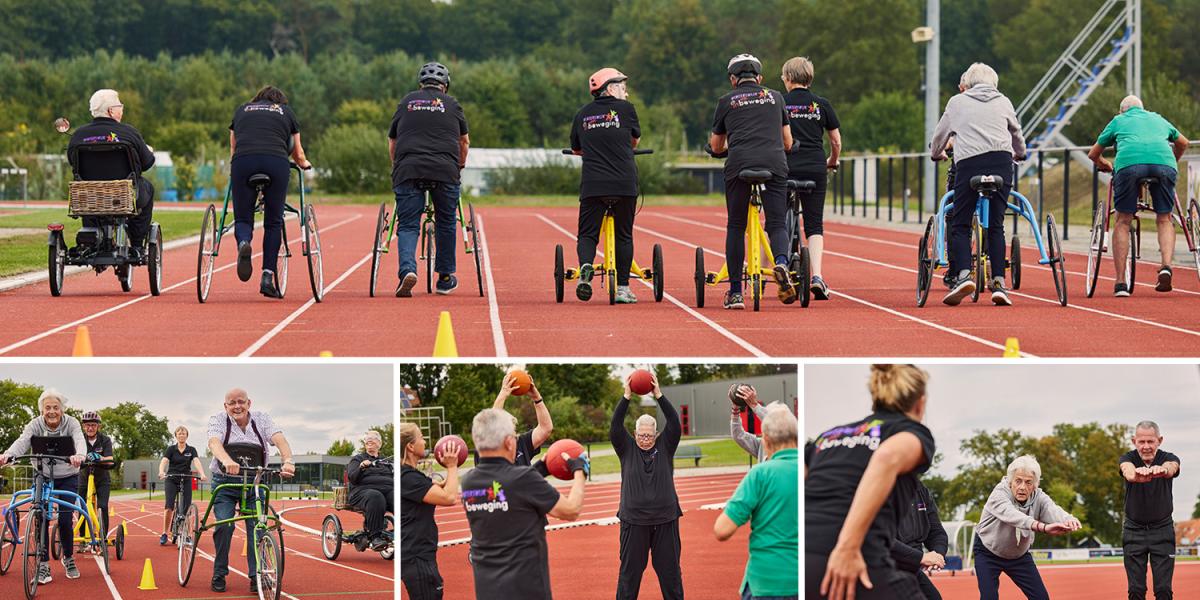 Jet, Wieneke, Hans op beweegtraining in Winterswijk