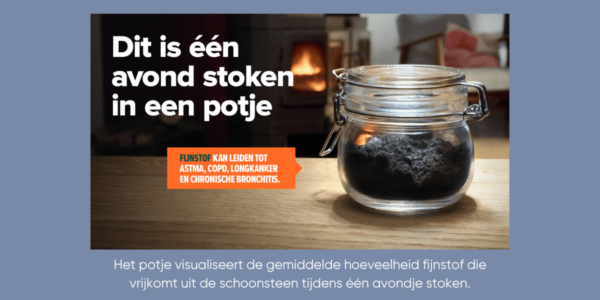 Campagnebeeld Eerlijk over Houtstook van Milieu Centraal