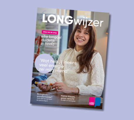 Cover van de Longwijzer met een foto van Anouk Inden