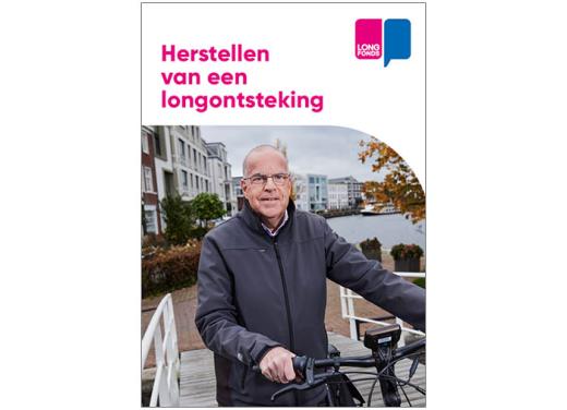 Herstellen van een longontsteking, folder, Peter Geluk met  fiets