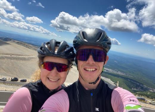 Sandra en Gerrit op de Mont Ventoux