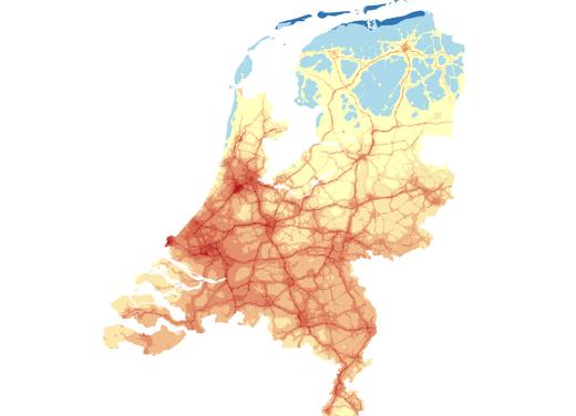 RIVM Atlas Leefomgeving Kaart luchtvervuiling