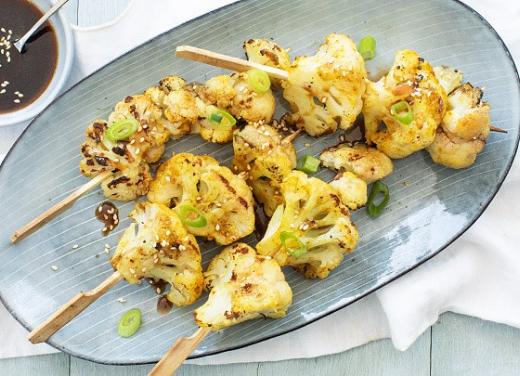 bloemkoolspies voor gezonde barbecue
