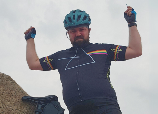Foto van Roy met fiets