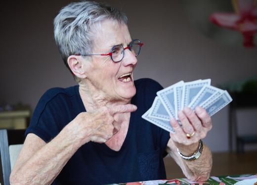 Spelletjes spelen met lotgenoten