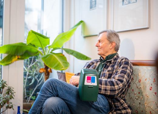 Albert collecteert voor Longfonds