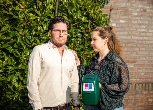Nick en Ans collecteren voor Longfonds