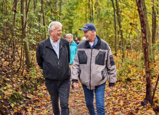 Bert en wandelgroep Drachten