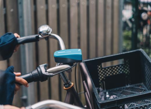Foto snuffelfiets met sensor