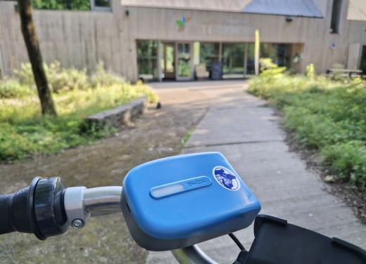 Foto luchtkwaliteitssensor: snuffelfiets