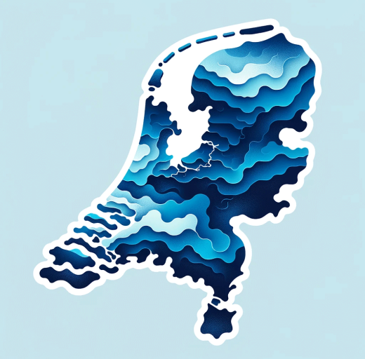 landkaart Nederland
