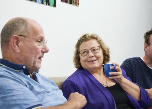 Koffie drinken met lotgenoten